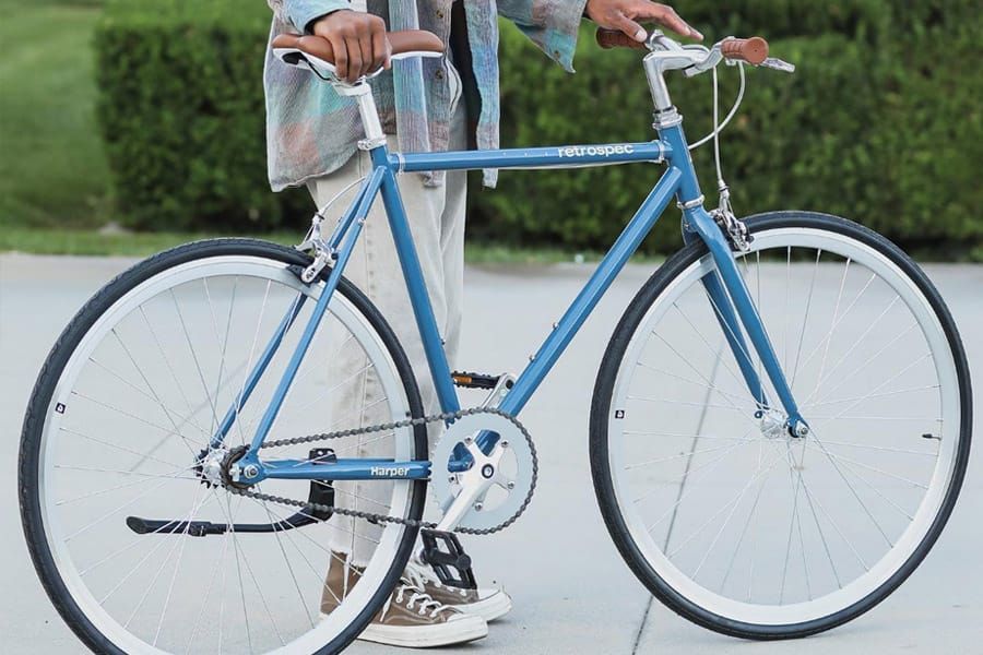 Retrospec Harper Fixie Fiets - Navy