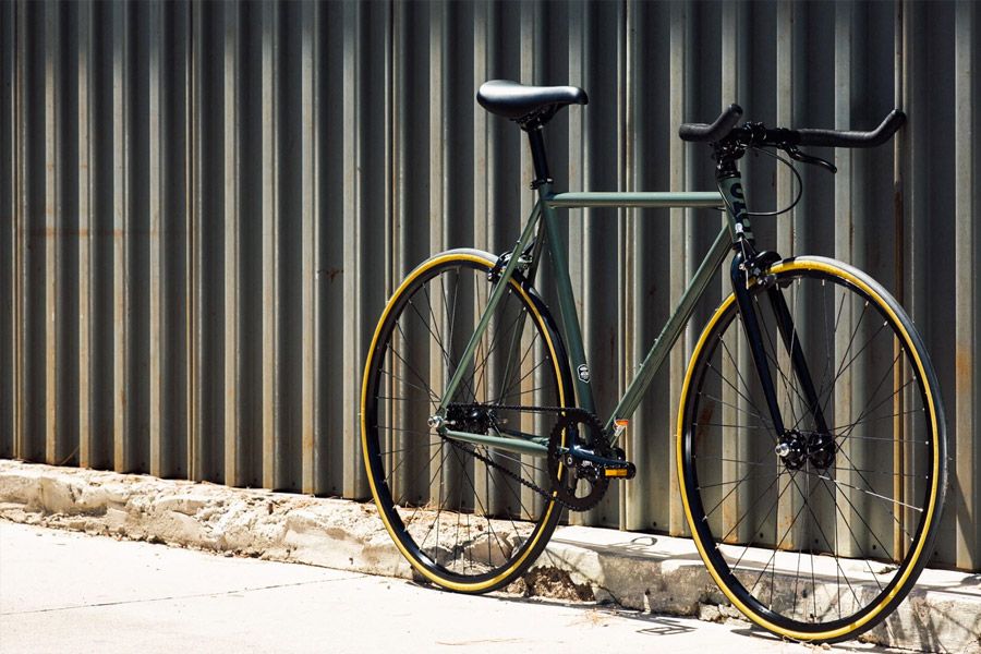 State Bicycle Co. Army Green Single Speed Bicycle