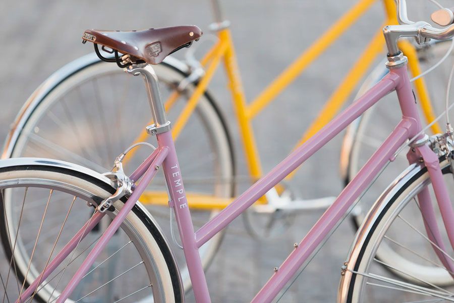 Bici single-speed Temple Cycles Step Through Slate Blue