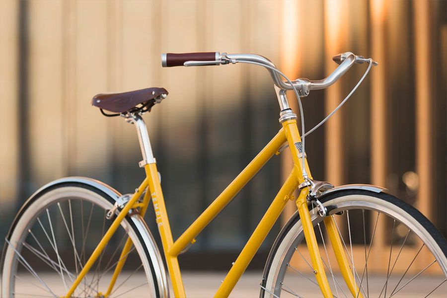 Temple Cycles Step Through Singlespeed Fahrrad Slate Blue