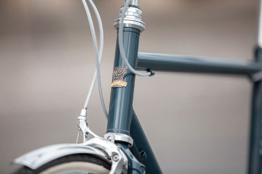 Temple Cycles Classic Lightweight City Bike 9S - Slate Blue