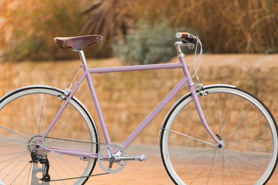 Temple Cycles Classic Lightweight City Bike 9S - Slate Blue