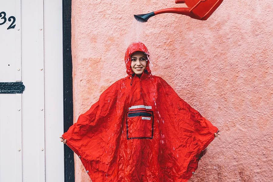 The People Poncho 3.0 - rot