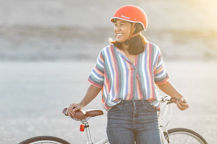 Thousand Heritage Daybreak Red Bicycle Helmet