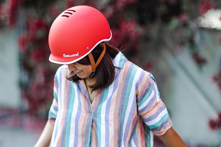 Thousand Heritage Daybreak Red Bicycle Helmet