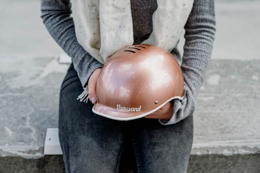 Thousand Heritage Rose Gold Bicycle Helmet