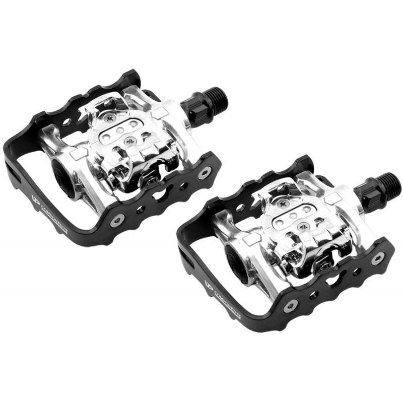 VP X92 combination alu pedals black for bicycles