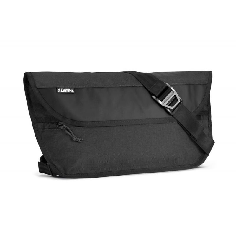 Buy Chrome Simple Messenger Bag - Black