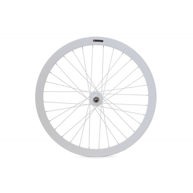 H plus Son Formation Face Fixie Bike Rear Wheel White