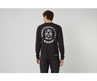 Dosnoventa Logo lange mouw T-shirt - Zwart 