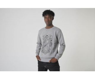 Cinelli Crest Crewneck Sweatshirt - Grey