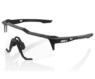 Gafas 100% Speedcraft Soft Tact Negro Lente Espejada Rojo