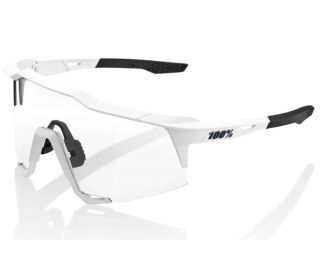 Lunettes 100% Speedcraft Soft Tact White - Verres miroirs Rouge