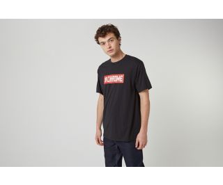 Chrome Horizontal Logo Tee Red - Black