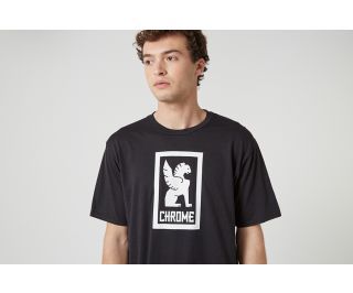 Chrome Vertical Logo T-shirt - Zwart<