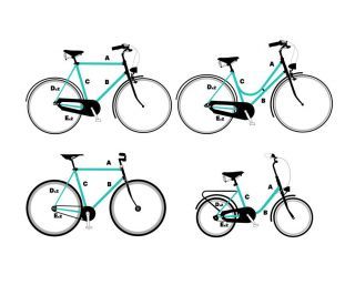 Tagmi Fix your Bike Geometric Race Fahrradaufkleber