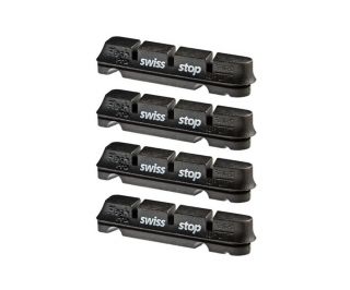 Swiss Stop Flash Pro Bremsschuhe 4er-Set - schwarz