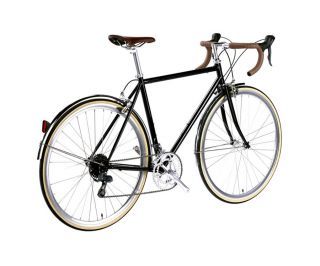 6KU Troy 16 Speed City Bicycle - Del Rey Black