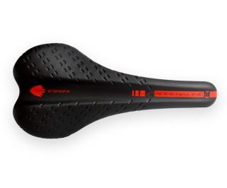 Essax Adrenaline R Cromo 130mm Sadel - Sort/Rød