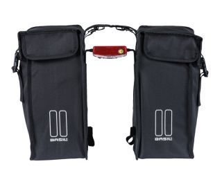 Basil Mara XXL Double Pannier Bag - Black