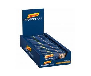 Barretta energetica PowerBar 30% Protein Plus Caramello croccante alla vaniglia x15