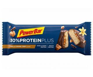 Barretta energetica PowerBar 30% Protein Plus Caramello croccante alla vaniglia x15