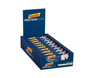 Barrita energética PowerBar 33% Protein Plus Vainilla Frambuesa x10