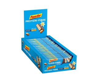 Barrita energética PowerBar Protein Plus Fibra Vainilla Almendra x24