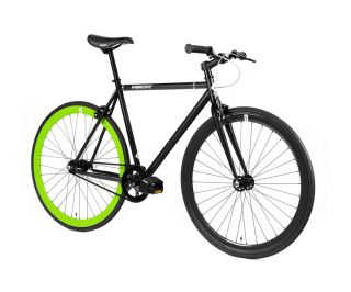 Bicicleta Fixie FabricBike Original Matte Black & Green 2.0