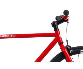 FabricBike Single Speed Bicycle - Red & Matte Black