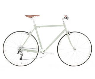 Temple Cycles Classic Lightweight City Bike 9S - Lichen Green