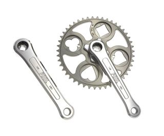 パーツ Paul  flash Crank 48T 165mm Buy Paul Royal Flush Silver Crankset 48t