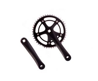 Mighty Solid4 Crankset 46t - Zwart