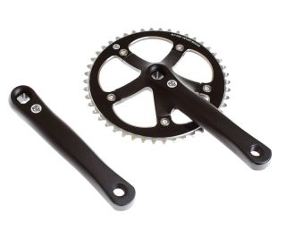 BLB Track 46T Crankset - Zwart