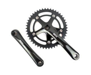 Santafixie 46T 165mm Crankset - Glossy Black