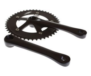 Sugino Pista 44t Crankset - Black