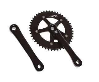 Sugino Pista 48t Crankset - Zwart