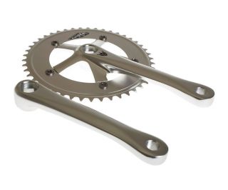 Sugino Pista 48t Crankset - Zilver