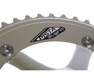 Sugino Pista 46t Crankset - Silver