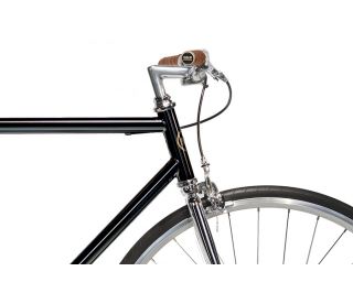 Jitensha Tokyo Single Speed Bike - Black/Alu/Camel