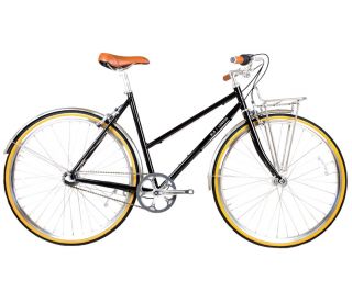 BLB Butterfly 3 Speed Town Bike - Black