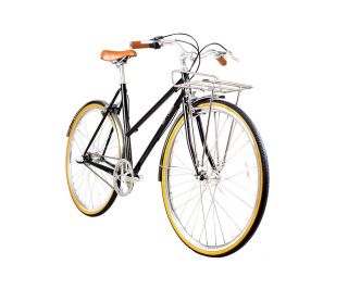 BLB Butterfly 3 Speed Town Bike - Black