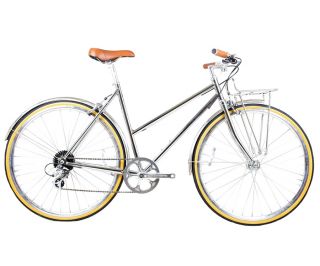 BLB Butterfly 8 Speed Town Bike - Chrome