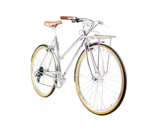 BLB Butterfly 8 Speed Town Bike - Chrome