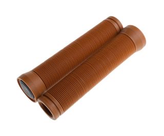 BLB Button Handlebar Grips - Brown