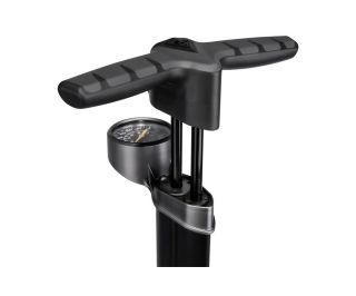 Topeak Joeblow Twin Turbo fodpumpe Trykmåler - Sort