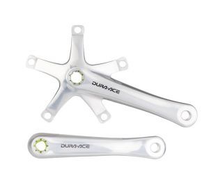 Shimano Dura-Ace Track FC-7710 Pedalarme 165 mm - Sølv