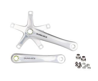 Shimano Dura-Ace Track FC-7710 Pedalarme 165 mm - Sølv