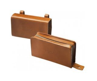 Brooks D-Shaped Leather Saddle Bag - Honey