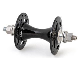 Halo Track Front Hub 32 Hole - Black